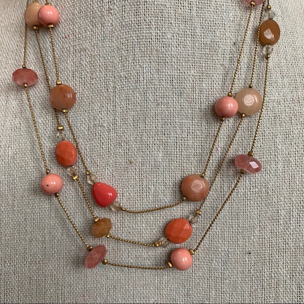Gold and Orange Necklace